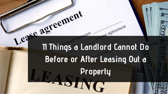 leasing out a property